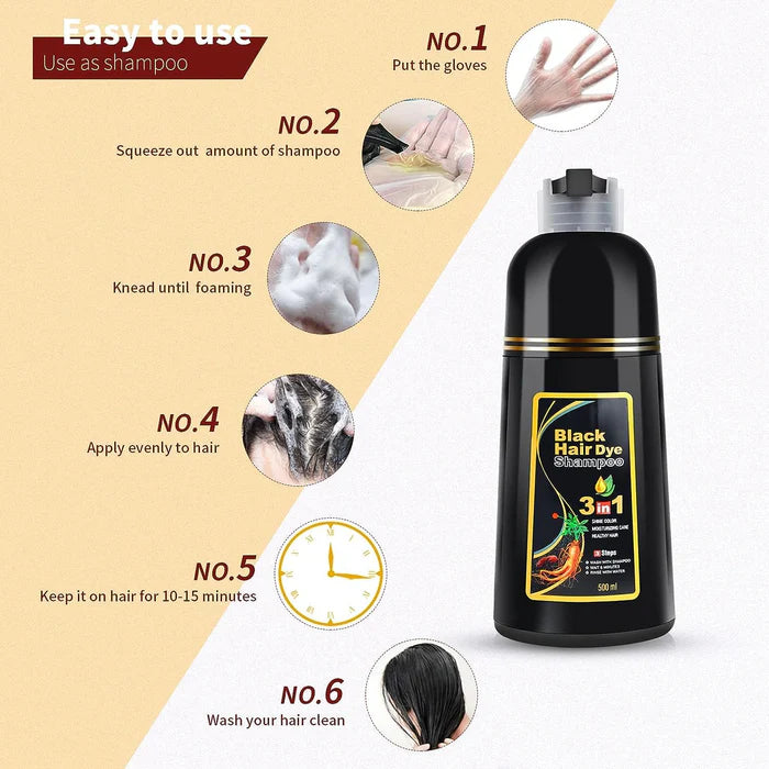 Black Hair Shampoo (Buy 1 Get 1 Free)