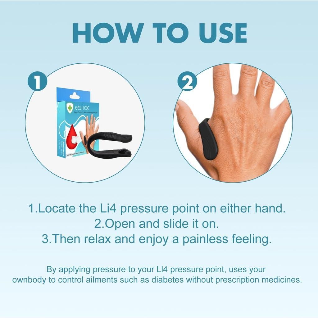 BUY 1 GET 1 FREE - SUGAR CONTROL LI4 ACUPRESSURE POINT CLIP