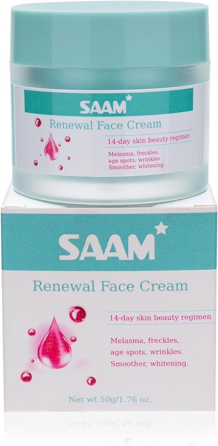 Saam renewal face cream, remove wrinkles, melasma, freckles, skin aging, dark skin