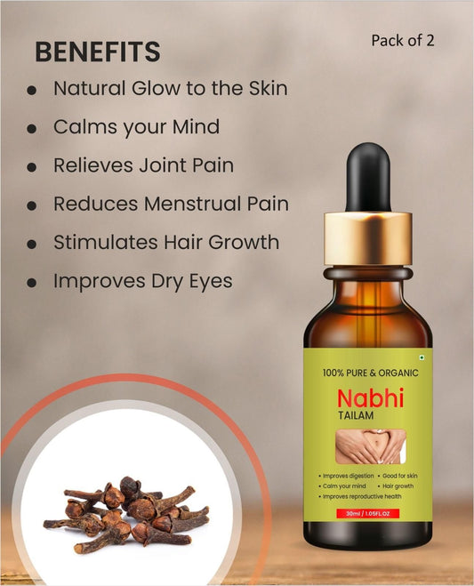 Nabhi Touch Ayurvedic Relief Oil For Belly (Pack of 2)