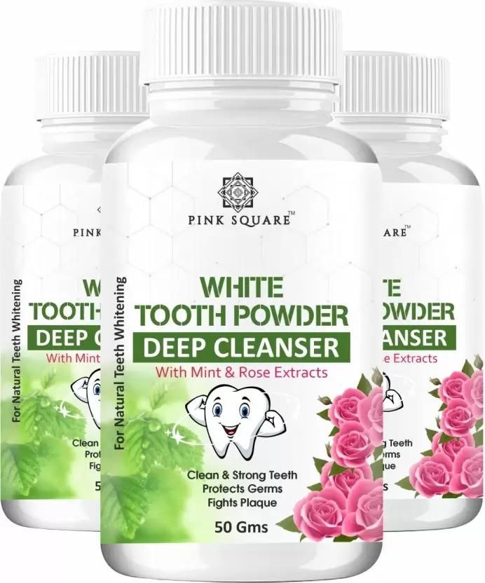 Organic Teeth Whitening White Tooth Powder (50 Gm)