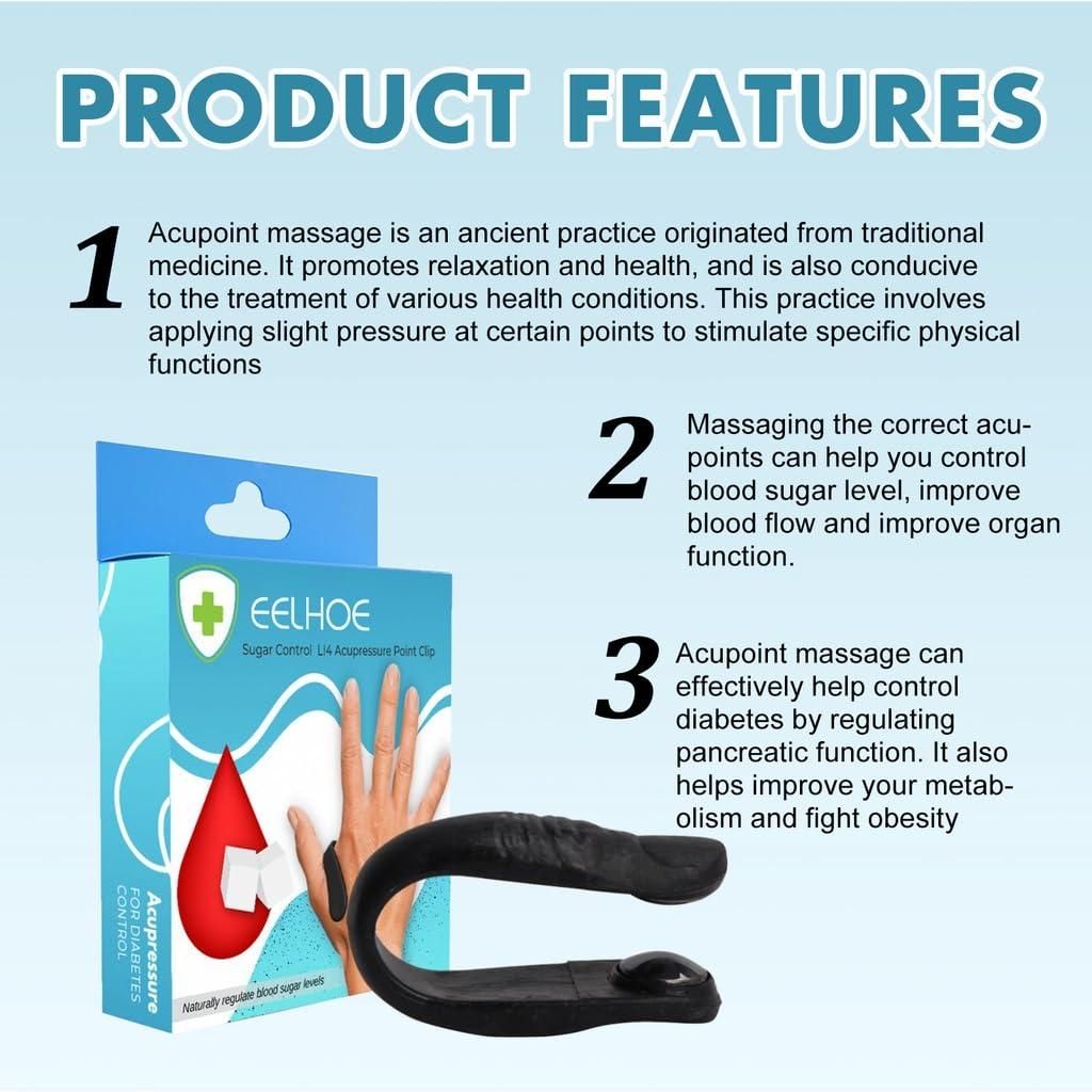 BUY 1 GET 1 FREE - SUGAR CONTROL LI4 ACUPRESSURE POINT CLIP